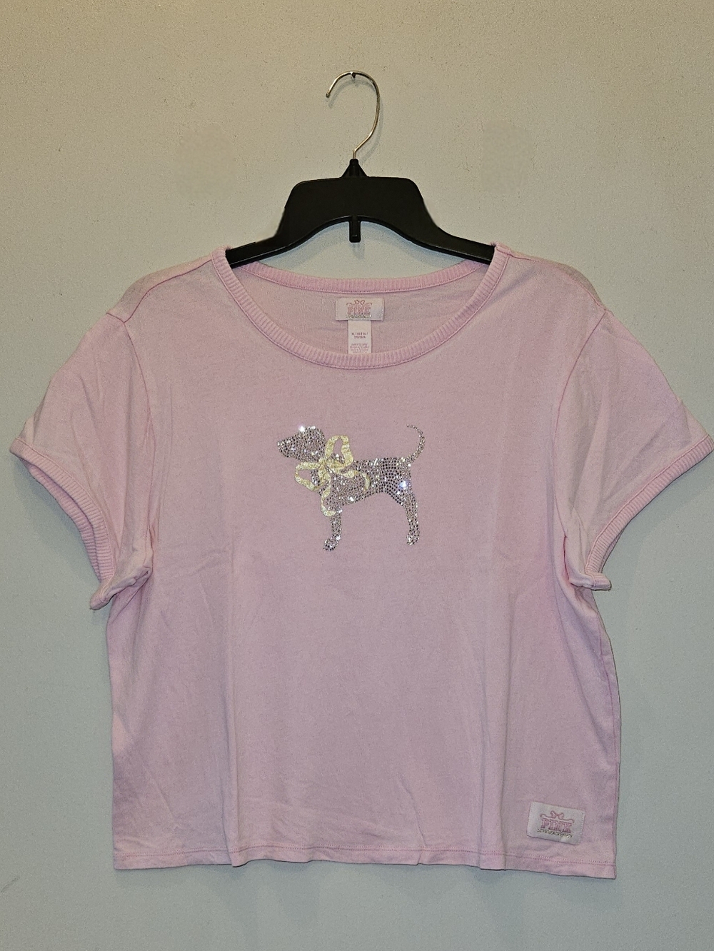 PINK x LoveShackFancy Retro Cotton Tee